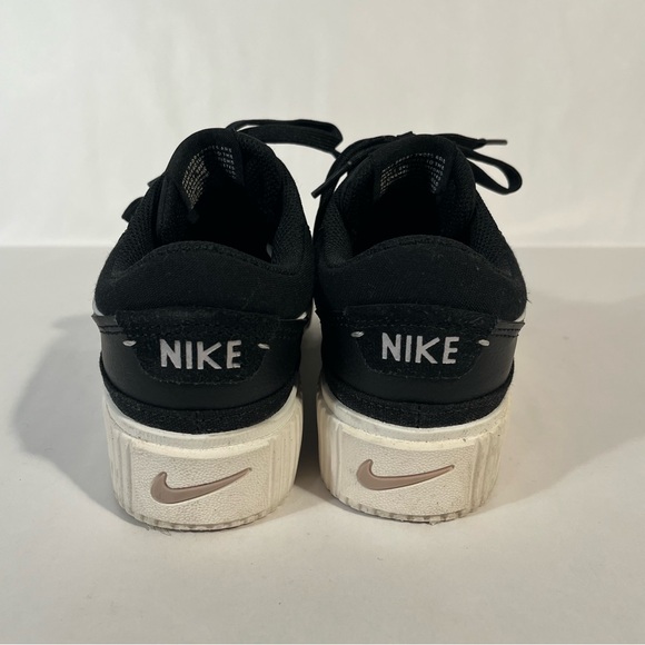 Nike Court Legacy Lift Black Sail Platinum Violet Size 6 - Picture 3 of 8